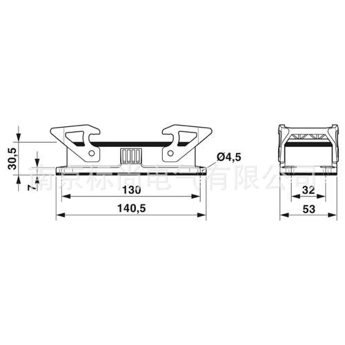 phoenix菲尼克斯壳体HC-STA-B24-BWD-ELC-AL-1411331面板安装底座