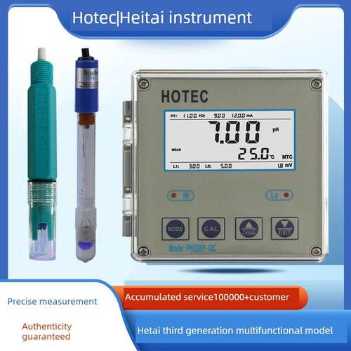 台湾合泰PH/ORP-10C工业PH计控制器 HOTEC ph-10c在线水质监测仪