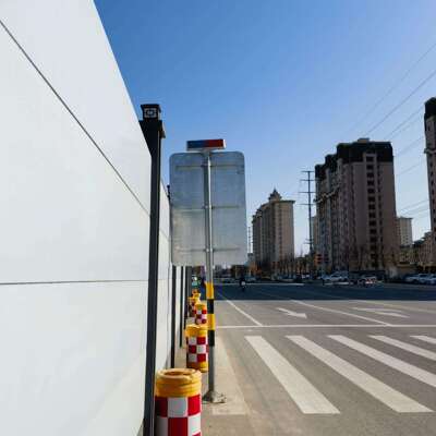 交通标牌路标立杆标志牌杆件标识加工镀锌喷塑公路街道指示杆