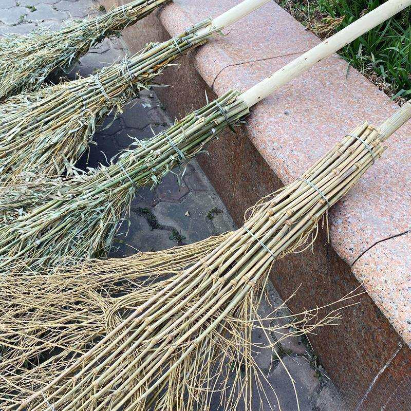 竹木柄大扫把环卫户外扫马路地面打扫清洁工具厂家环保材质
