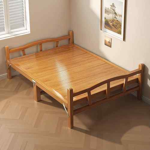 竹折叠床OWD成人家用午休凉床便携式简易午房休床床出租硬板竹板