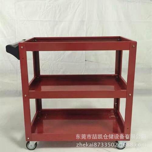 喆凯销售静音工具手推车东莞定制各种周转平板推车双层单扶手