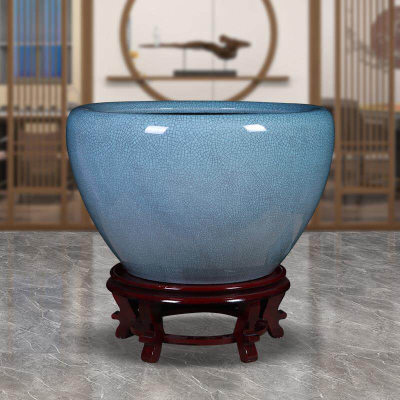 景德镇陶瓷器金鱼缸大号客厅庭院睡莲荷花盆养乌龟锦鲤书画缸摆件