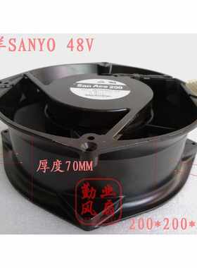 。三洋SANYO 2070 48V 20CM 全金属耐高温风扇 9EC2048P0J04 大风
