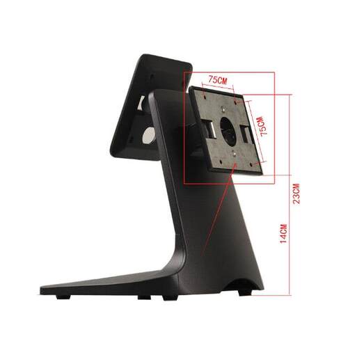 显示器双屏底坐一体机底坐POS机触摸屏桌面支架铝合金双屏底坐