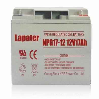 Lapater拉普特蓄电池NPG12V7ah10a14a17a24a28a33a38a40a65a100ah