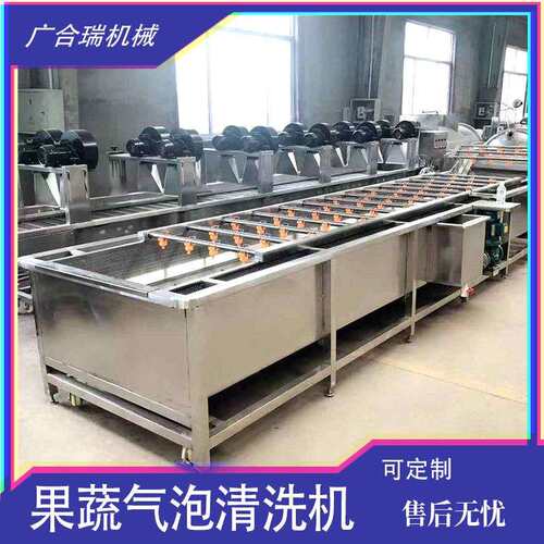 酱菜海带脱盐机 山野菜竹笋高压喷淋清洗机 全自动果蔬气泡清洗机