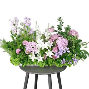 婚庆地排花成品发货森系仿真花排订婚宴迎宾挂花装饰婚礼布置排花