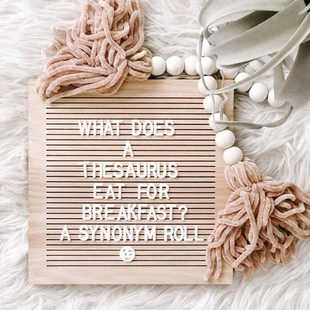 25纯橡木留言字母板宝宝满月拍摄道具橡胶木相框含330字母支架