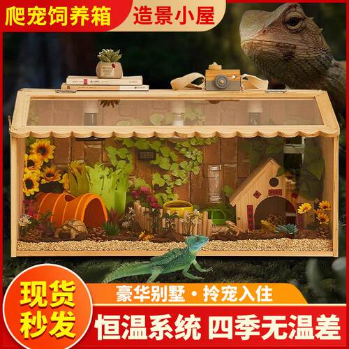 爬宠饲养箱鬃狮蜥家养小宠物恒温箱蜥蜴温控保温箱守宫爬箱变色龙