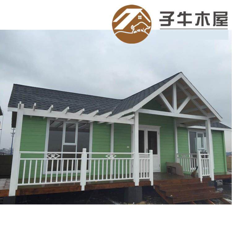 户外现代茶室木屋可移动农家院风格简易房乡间花园度假绿色小木屋