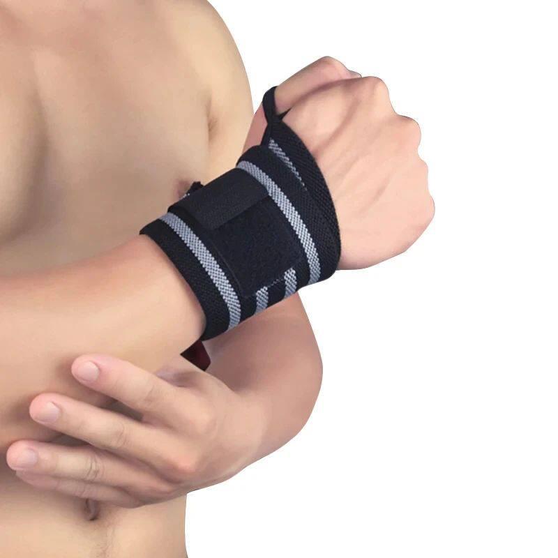 2 PCS Outdoor fitness Wristband Wrist Support Weight Lifting - 实物图
