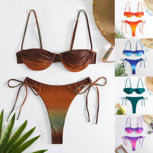 Bikini Steel Bottom Swimsuit Three Point Swimsuit Women's