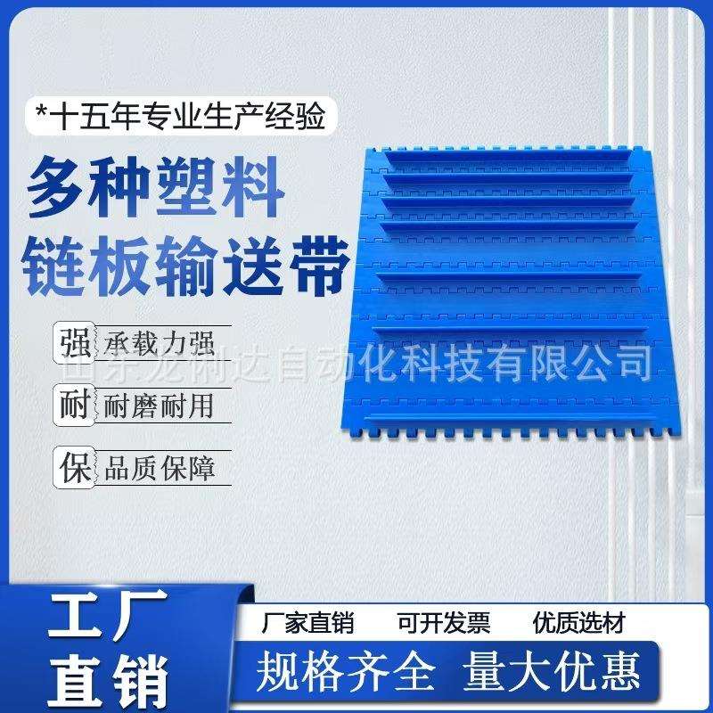 理盖机专用塑料链板输送带pp食品级网带耐磨塑料链板配件传送带
