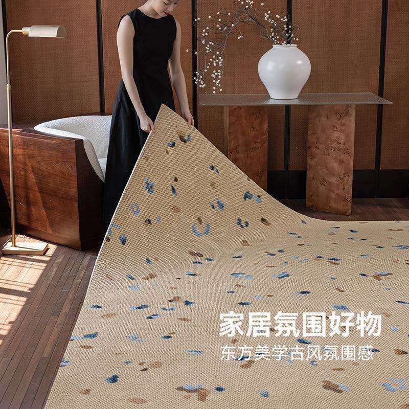 羊毛混纺地毯家用客厅沙发茶几毯轻奢国风复古小众卧室