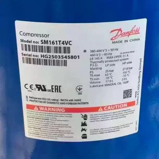 适用丹佛斯压缩机SM148T4VC SM161T4VC SZ148T4VC 空调制冷压缩机