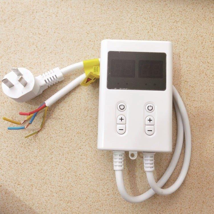家用双温显示可调静音数显温控器开关电热板电热膜电热炕