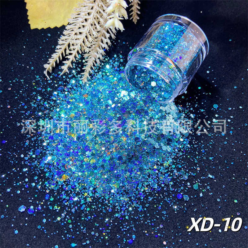 日系美甲亮片进口七彩镭射闪粉DIY手工滴胶流麻金葱粉混合大亮片,工业油品/胶粘/化学/实验室用品,金葱粉,淘宝优惠券,粉丝福利购,淘宝优惠卷