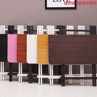 可折叠四方桌子正方形吃饭家用方桌80x80小餐桌45/60/70cm摆摊