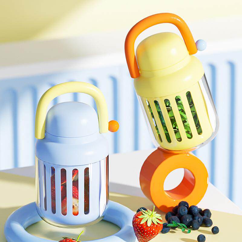 沙拉杯便携外带水果保鲜盒蔬菜便当盒减脂轻食酸奶杯子隔夜燕麦杯