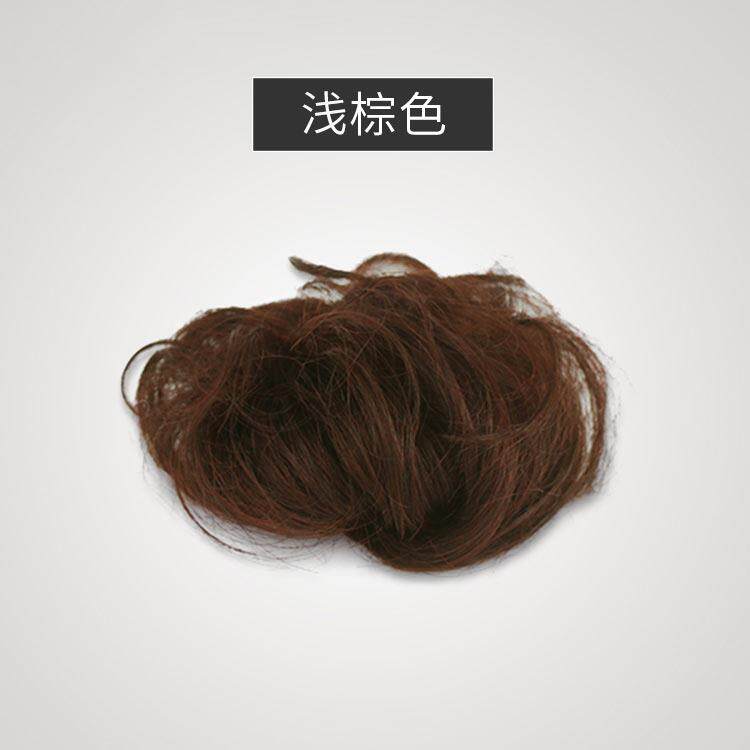 正品头真发子假发包直发圈蓬丸子头花苞头蓬丸松自然盘发髻神器松