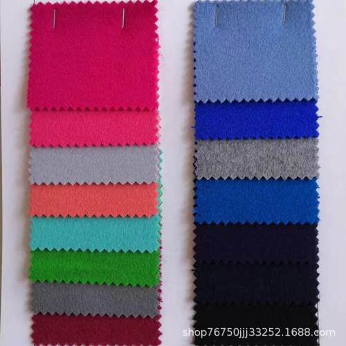 95BWG%羊毛羊绒面衣面料秋冬女大士短顺毛外套布呢料现货厂单家