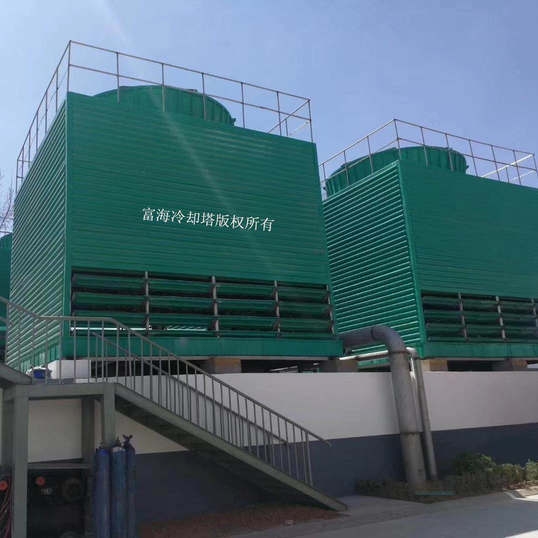 厂家供应方形冷却塔玻璃钢冷却塔流量500吨方形逆流式冷却塔