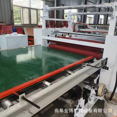 eva热胶涂胶机设备 卷材片材使用XPS聚乙烯保温板地板革平贴机