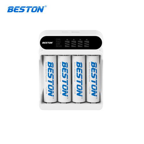 beston佰仕通 1.2V大容量电池镍氢款C9023L智能屏显快充充电器