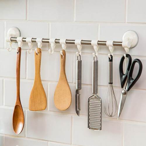 Creative Strong Vacuum Suction Cup Towel Hook, Multi-functio