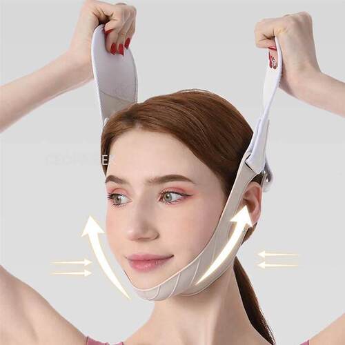 Women Chin Cheek Silicone Face Slimming Bandage Lift Up