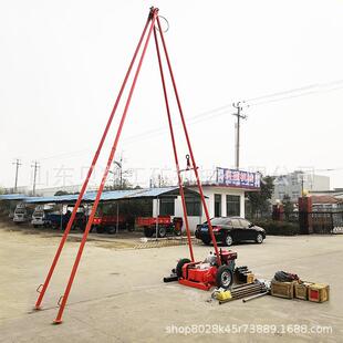 现货工程专用吊锤打桩机 冲击式砂金矿取沙勘探打井设备 打孔机