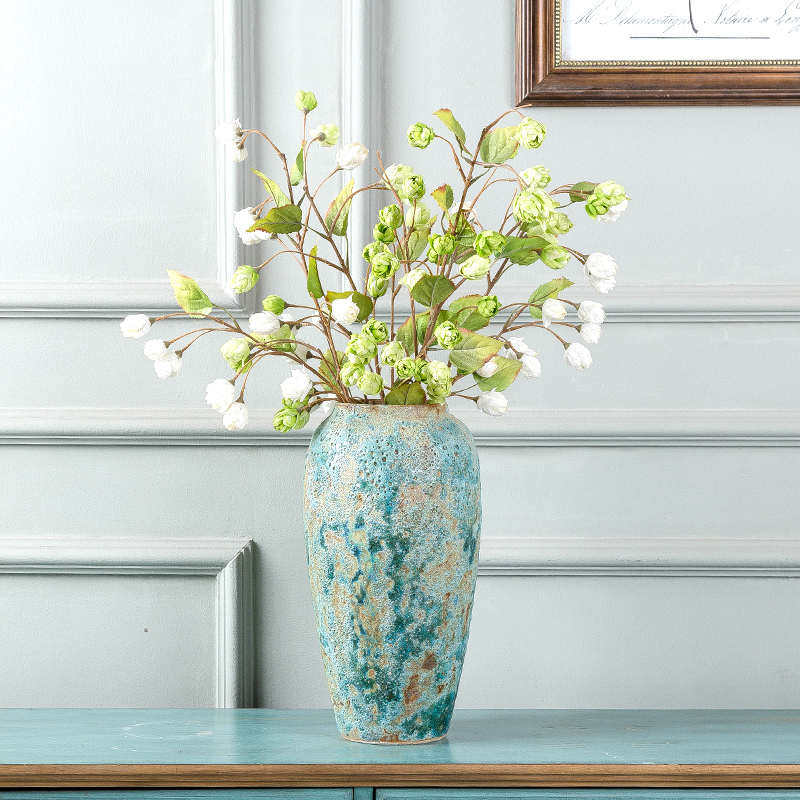 景德镇陶瓷花瓶厂家 手工粗陶罐子复古怀旧现代简约花盆干花插花,家居饰品,花瓶,淘宝优惠券,粉丝福利购,淘宝优惠卷