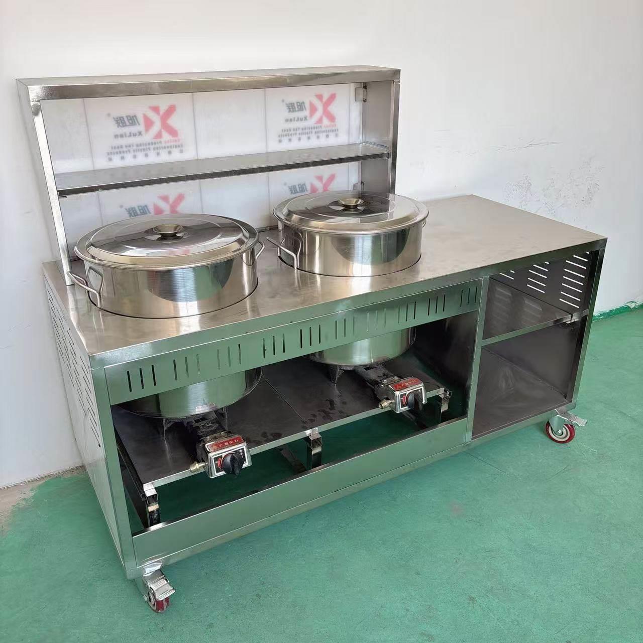 双桶煮面炉商用磁控变频电热麻辣烫炉燃气汤面锅汤粉炉双头煮面桶