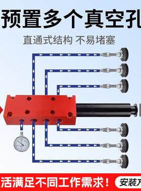 多级真空发生器大流量大吸力集成式BV-25负压真空气动真空泵