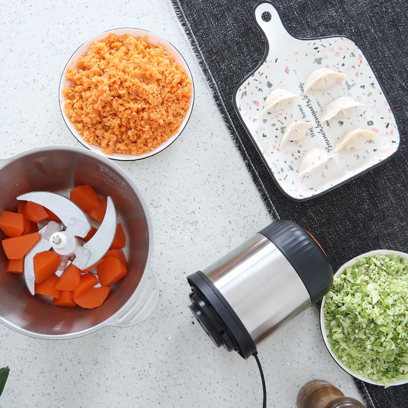 S228小型商用打蒜泥机磨切榨捣压大蒜头搅蒜器电动姜末蒜末粉碎器