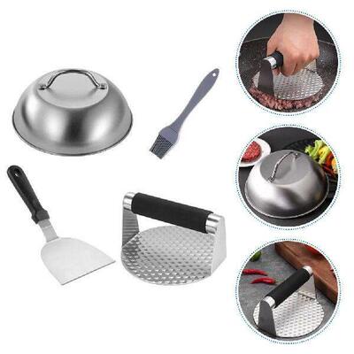 1 set Stainless Press Set Metal Smash Patty Maker Burger