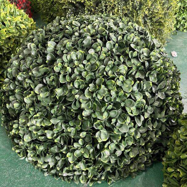 户外绿植井盖遮挡装饰品绿植球彷真大叶黄杨梅草球装饰米兰草球