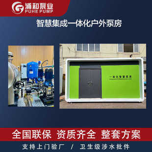 一体化智慧泵房 箱式一体泵站 一体化供水泵房 中水泵站户外