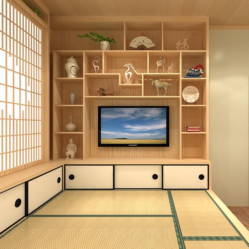 梦馨榻榻米定制整体卧室日式实木榻榻米床衣柜一体全屋飘窗柜定做