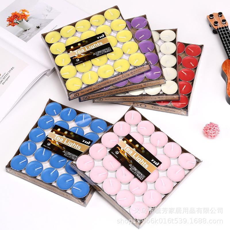 香薰蜡烛浪漫圆形茶茶批发香蜡片