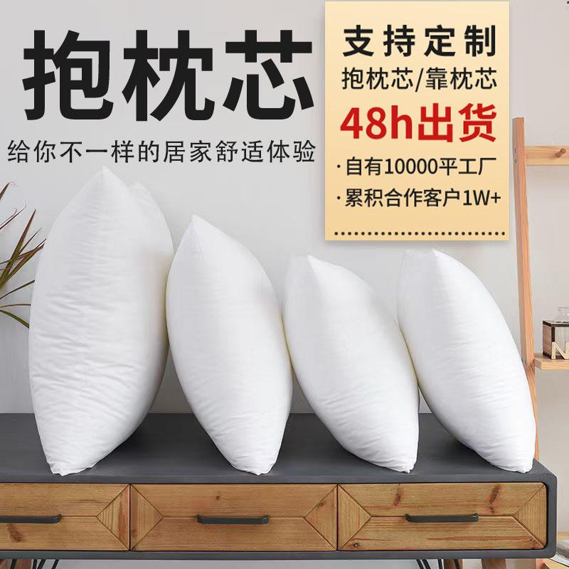 跨境简约无纺布抱枕芯45×45沙发靠枕枕芯靠垫芯PP棉内胆枕芯