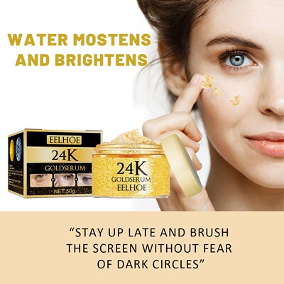 EELHOE 24K Gold Repairing Smooth Eye Cream Nourishes, Tighte