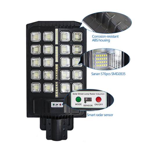 高级防水户外LED100W150W200W300W400W太阳能一体式路灯农村家用