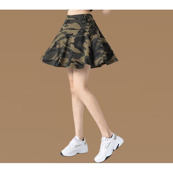 新款杨丽萍迷彩水兵舞演出服新款广场舞套装半身裙红色迷彩裙子夏