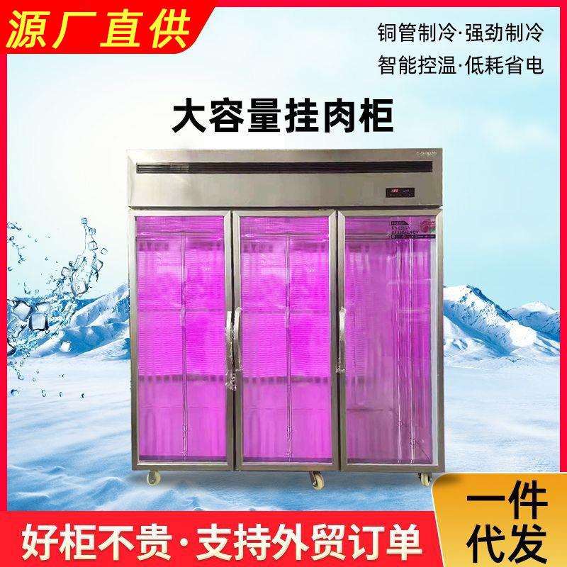 双门肉柜立式挂肉柜排酸柜冷藏冷冻吊肉柜牛肉羊肉展示柜冰柜锁鲜