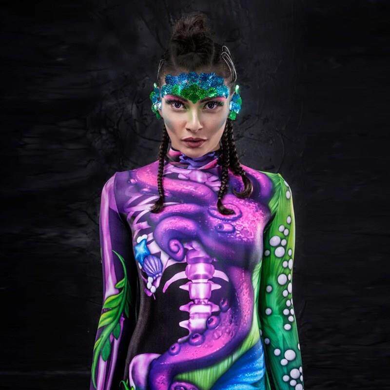 新款cosplay紧身衣万圣节服装连体裤Halloween Costume Jumpsuit