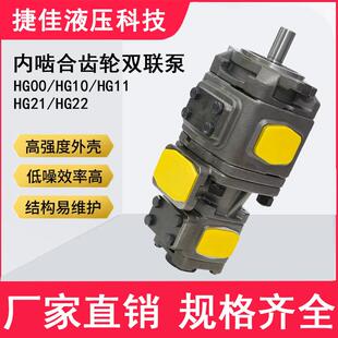 HG内啮合齿轮双联泵液压站专用油泵高压耐磨双动力输出厂家直销