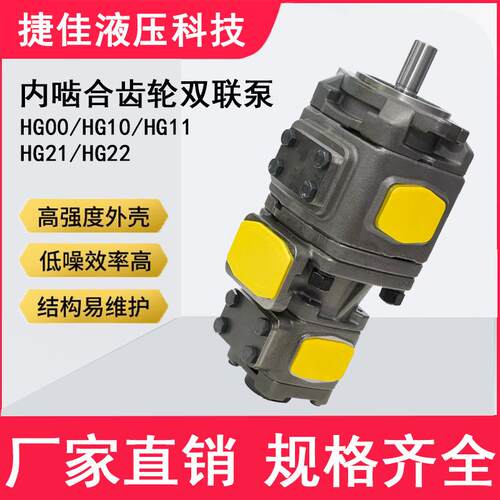 HG内啮合齿轮双联泵液压站专用油泵高压耐磨双动力输出厂家直销