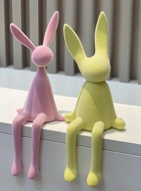 成群坐兔长耳兔饰品客厅入口电视柜鞋柜酒店软装礼品